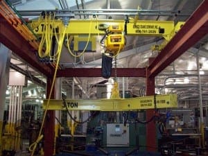 Top Running Free Standing Workstation Crane Picture