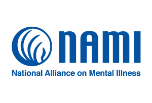 National Alliance on Mental Illness logo in blue